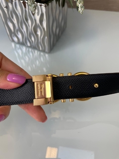 Cinto Ferragamo Feminino Dupla Face Preto Italiana - Bolsas e Grife