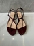 Rasteira Gucci Bordô Italiana