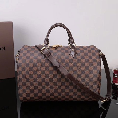 Bolsa Louis Vuitton Speedy Bandouliere 35cm Ebene Italiana