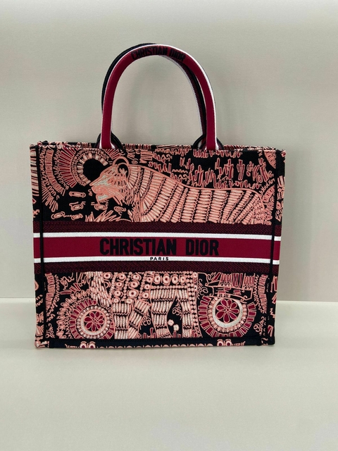 Bolsa Dior Book Tote Estampada Italiana