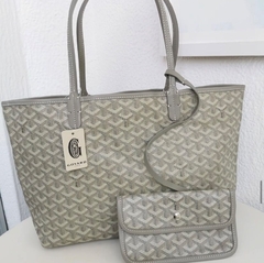 Bolsa Goyard St Louis Média Cinza Claro Italiana