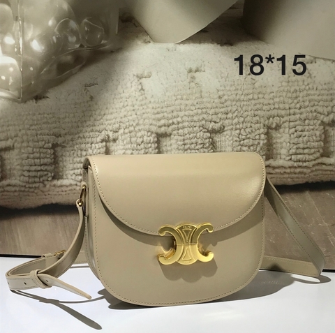 Bolsa Teen Besace Triomphe Celine Off-White Italiana