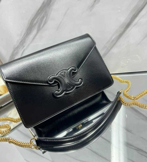 Bolsa Celine Envelope Mini All Black Italiana