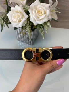 Cinto Ferragamo Feminino Dupla Face Preto Italiana na internet