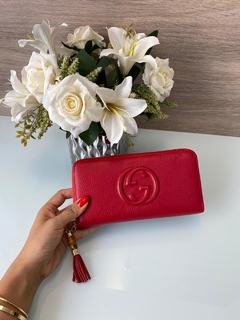 Carteira Gucci Soho Vermelha Italiana - comprar online