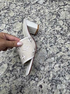 Mule Louis Vuitton Branco Italiana na internet