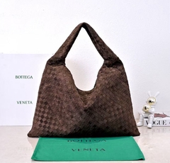 Bolsa Bottega Hop Grande Camurça Marrom Italiana - comprar online