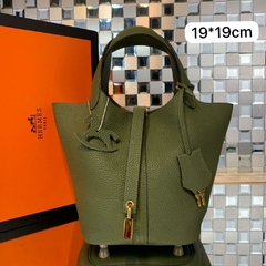 Bolsa Hermes Picotin Lock Verde Italiana