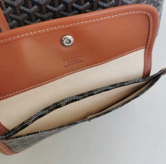 Bolsa Goyard St Louis Preto Com Alças Caramelo Média Italiana - loja online