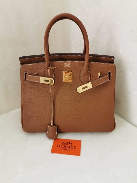 Bolsa Hermes Birkin 30 Caramelo Italiana