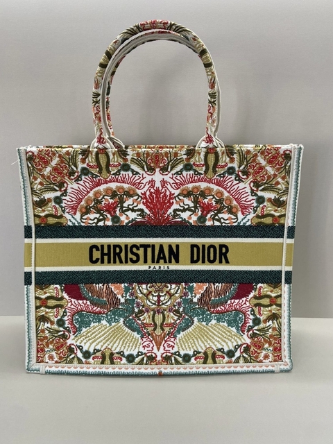 Bolsa Dior Book Tote Estampada Italiana