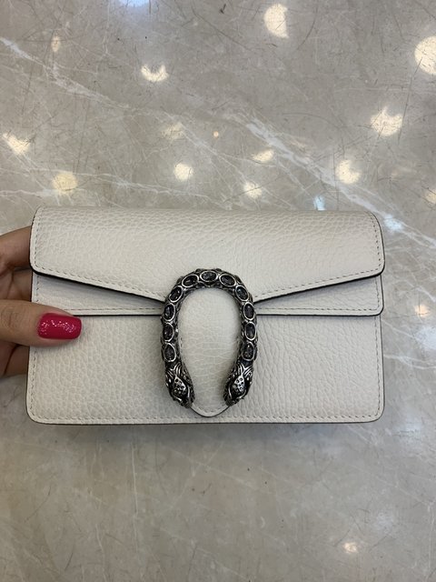Bolsa Gucci Dionysus Super Mini Off White italiana