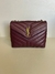 Bolsa YSL Loulou Pequena Bordô Vinho Italiana - comprar online