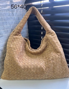 Bolsa Bottega Hop Grande Camurça Caramelo Italiana - comprar online