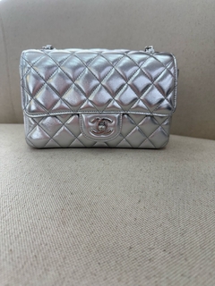 Bolsa CH Mini Prata Italiana - comprar online