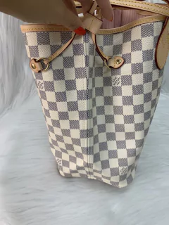 Imagem do Bolsa Louis Vuitton Neverfull Mm Azur Com Forro Rosa Italiana