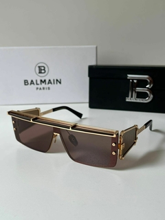 Óculos Balmain Quadrado Marrom Italiana