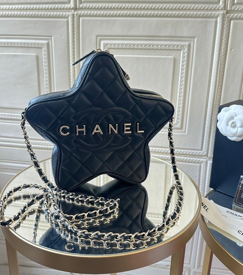 Bolsa Estrela Preta Italiana