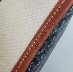 Bolsa Goyard St Louis Preto Com Alças Caramelo Média Italiana - comprar online
