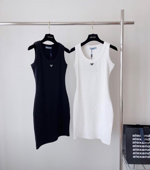 Vestido Prada Logo Italiana