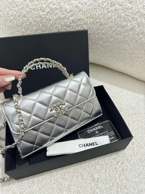 Bolsa Chanel Mini Prata - comprar online