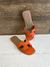 Rasteira Flat Hermes Oran Laranja Italiana - Bolsas e Grife