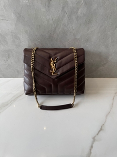 Bolsa YSL Loulou Bordô Pequena Italiana - loja online