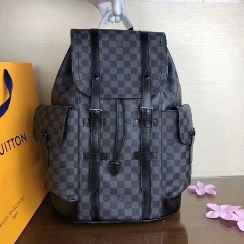 Mochila Louis Vuitton Christopher Damier Graphite Italiana