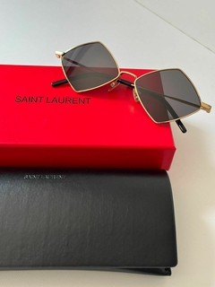 Óculos YSL Preto com Dourado Italiana