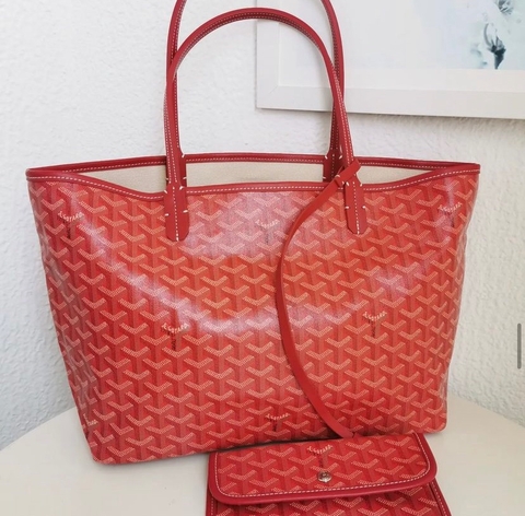 Bolsa Goyard St Louis Vermelha Média Italiana
