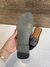Rasteira Flat Hermes Preto Oran Italiana - Bolsas e Grife