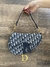 Bolsa Dior Sela Saddle Jacquard Média Azul Italiana - comprar online