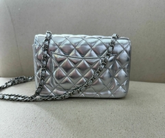Bolsa CH Mini Prata Italiana - loja online