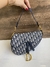 Bolsa Dior Sela Saddle Jacquard Média Azul Italiana - Bolsas e Grife