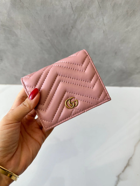 Carteira Gucci Marmont Rosa Italiana