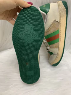 Tênis Gucci Screener GG Verde Italiana - Bolsas e Grife