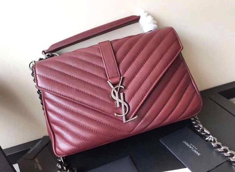 Bolsa YSL College Bordo Italiana