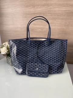 Bolsa Goyard St Louis Azul Marinho Grande - comprar online