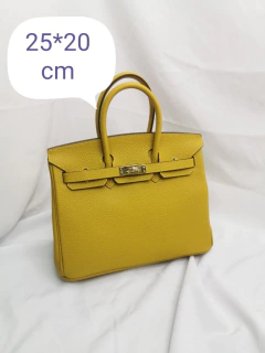 Bolsa Hermes Birkin 25 Amarela Italiana