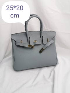 Bolsa Hermes Birkin 25 Cinza Azulado italiana
