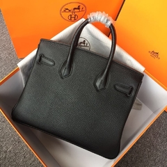 Bolsa Hermes Birkin 25 Preta Italiana - loja online
