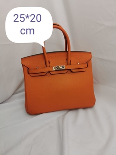 Bolsa Hermes Birkin 25 Laranja Italiana
