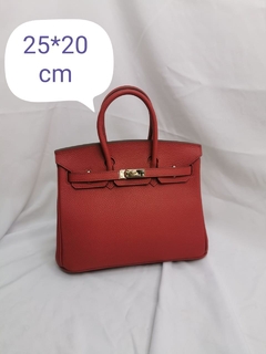 Bolsa Hermes Birkin 25 Vermelha Italiana