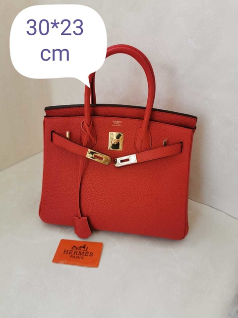 Bolsa Hermes Birkin 30 Vermelho Italiana