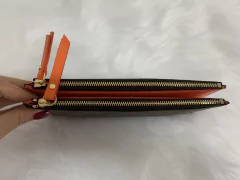 Carteira Louis Vuitton Adele Zíper Duplo Laranja na internet