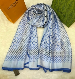 Lenço Louis Vuitton Azul Italiana