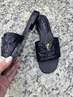 Flat Louis Vuitton Preta Italiana - comprar online