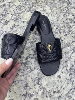Flat Louis Vuitton Preta Italiana - comprar online