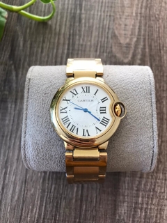 Cartier Ballon Bleu Fundo Branco Dourado Italiana