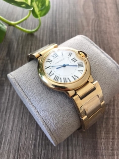 Cartier Ballon Bleu Fundo Branco Dourado Italiana - comprar online
